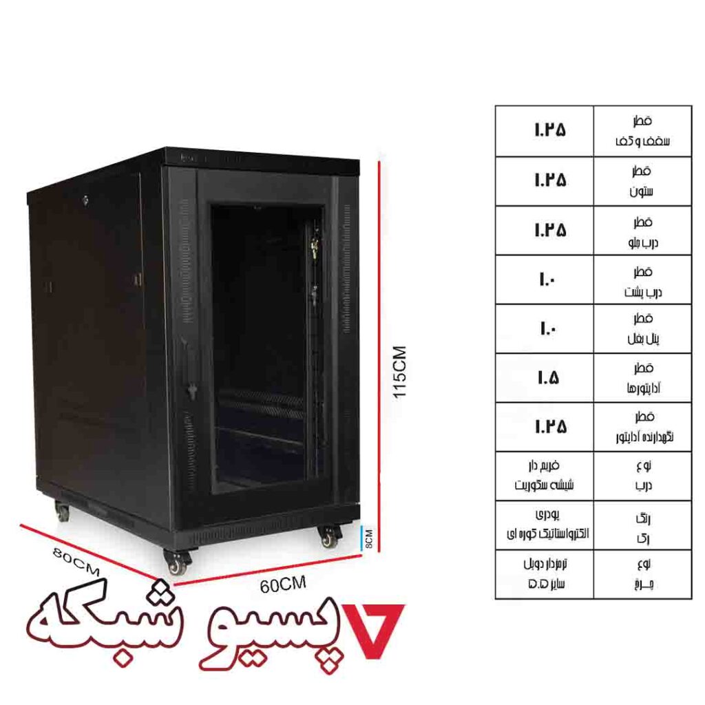 رک ایستاده Lgonet الگونت 22 یونیت عمق 80