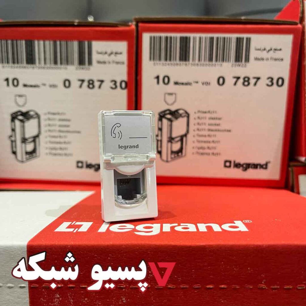 پریز (کیستون) تلفن لگراند باریک rj11
