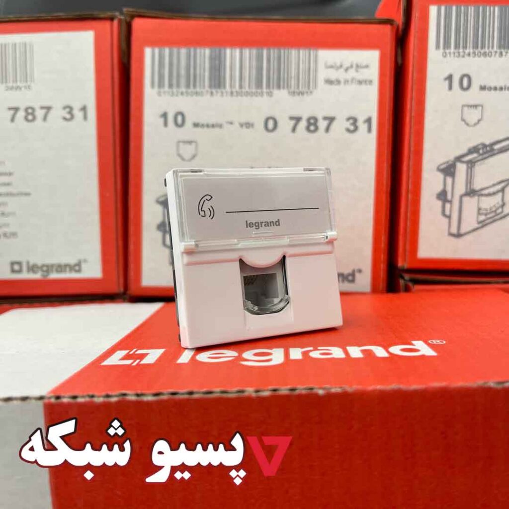 پریز (کیستون) تلفن لگراند پهن rj11